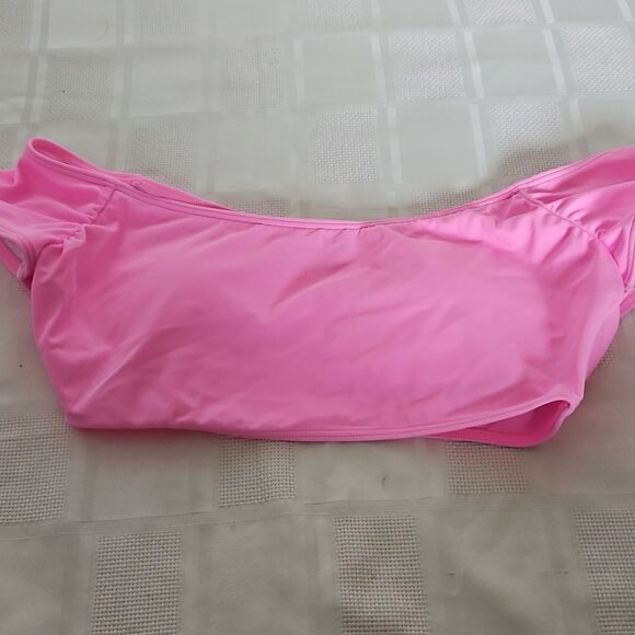 Host Pick Victoria's Secret Off The Shoulder Lightly Padded Swim Top Small Pink - Picture 10 of 16